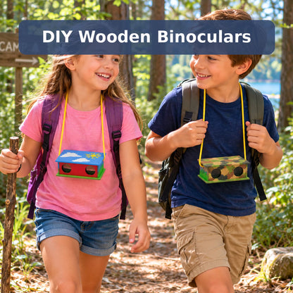 DIY Wooden Binoculars (12 Pack)