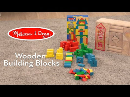 Colorful Wooden Blocks (200 Pack)