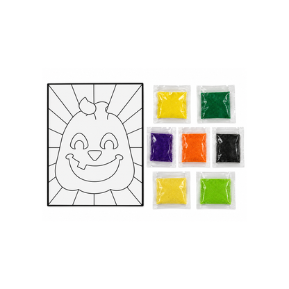 Jack O Lantern Sand Art Pictures (24 Pack)