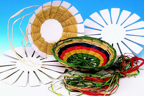 DIY Raffia Weaving Baskets