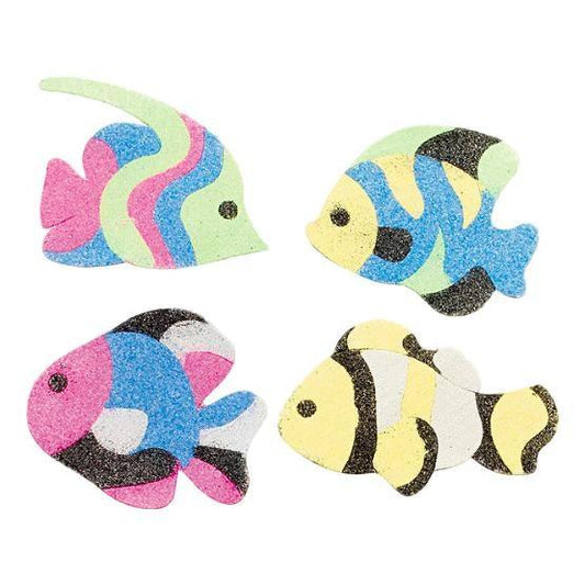 Sand Art Fish Magnets (12 Pack) - EconoCrafts