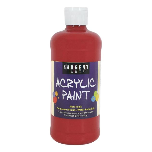 Sargent Art Acrylic Paint - 8 oz. red