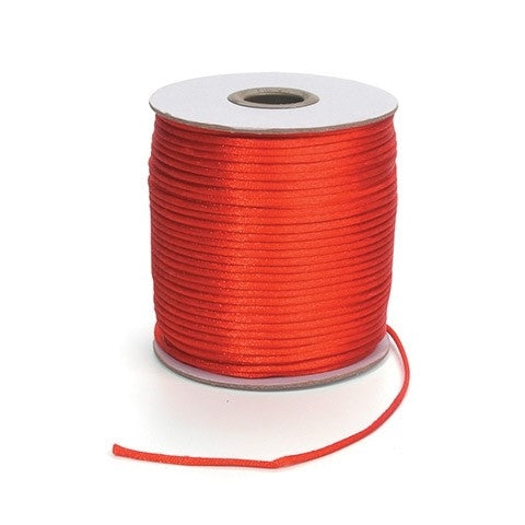 Satin Rattail Cord Red