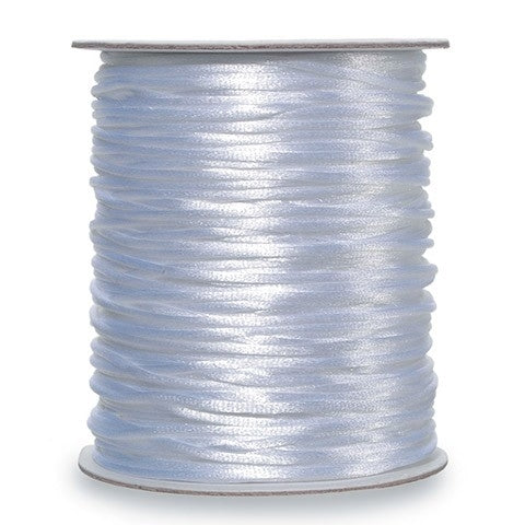 Satin Rattail Cord  white