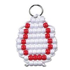 DIY Beaded Sports Ball Keychains (24 Pack)