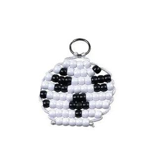 DIY Beaded Sports Ball Keychains (24 Pack)