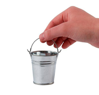 Mini Galvanized Metal Pails (12 Pack) - EconoCrafts