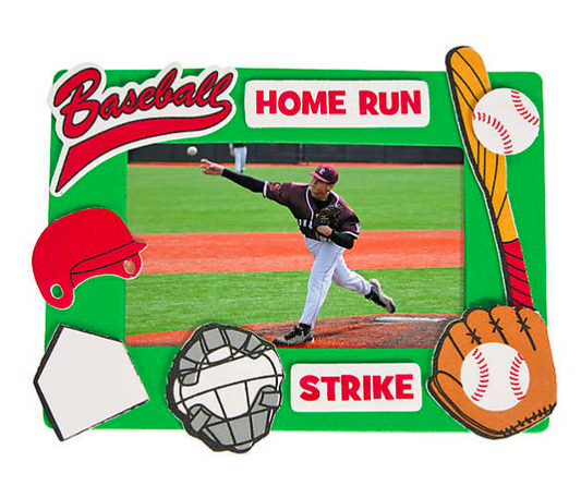 Baseball Picture Frame Magnet Craft Kit