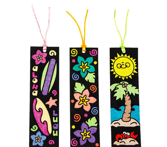 CYO Fuzzy Luau Bookmarks