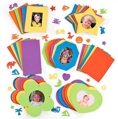 DIY Foam Shapes Picture Frames (12 Pack) - EconoCrafts