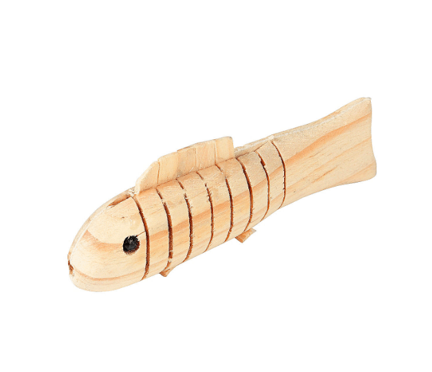 Flexible Wooden Fish (12 Pack) - EconoCrafts