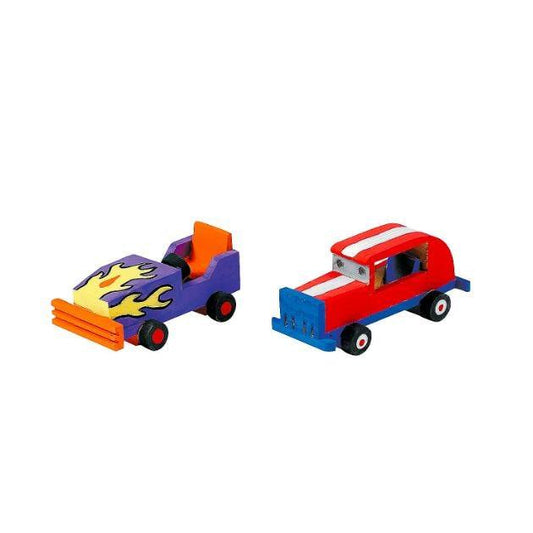 DIY Wooden Hot Rod Cars (12 Pack) - EconoCrafts