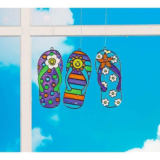 Flip Flop Suncatchers (12 Pack) - EconoCrafts