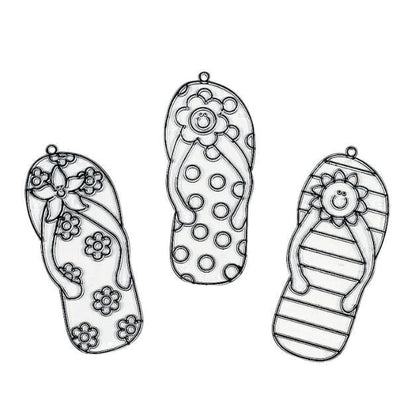Flip Flop Suncatchers (12 Pack) - EconoCrafts