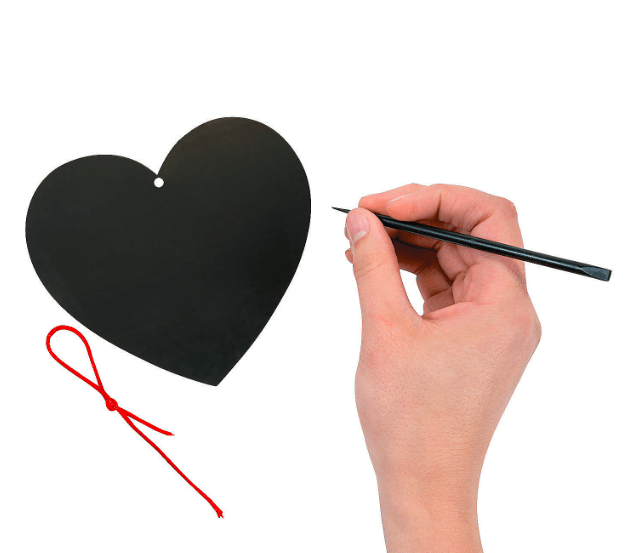 Scratch Art Heart Ornaments (12 Pack) - EconoCrafts