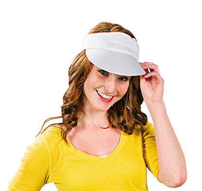 DIY White Cotton Visors