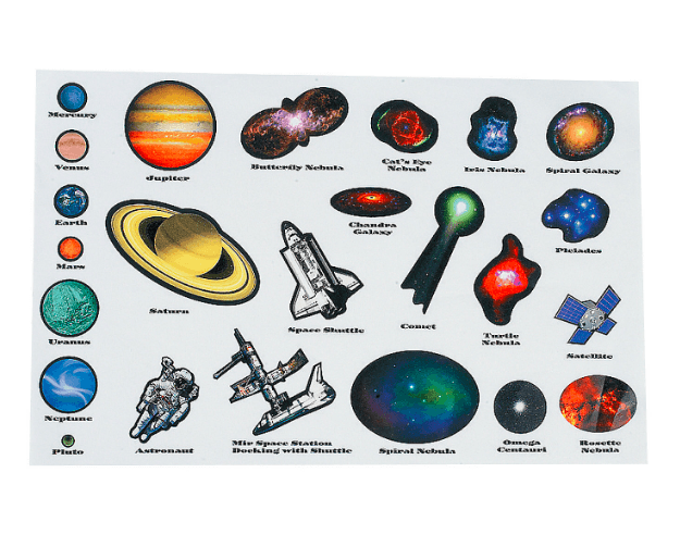 To Scale Sticker Planets DIY Giant Planet Sticker Scenes – EconoCrafts