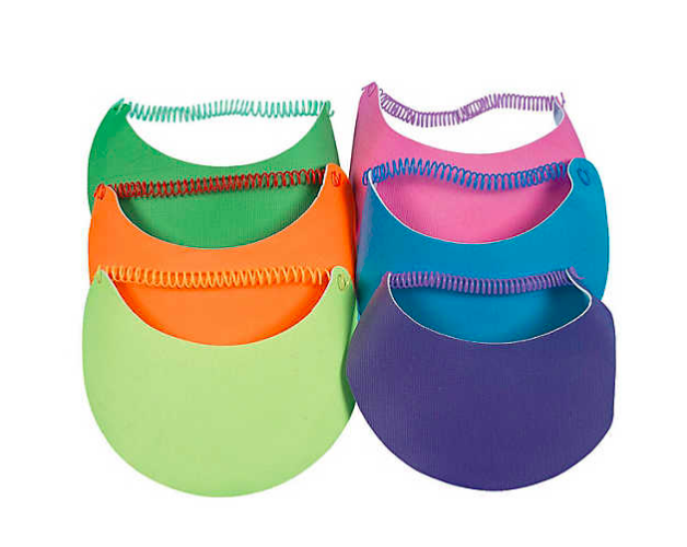 Neon Visors with Coil Band