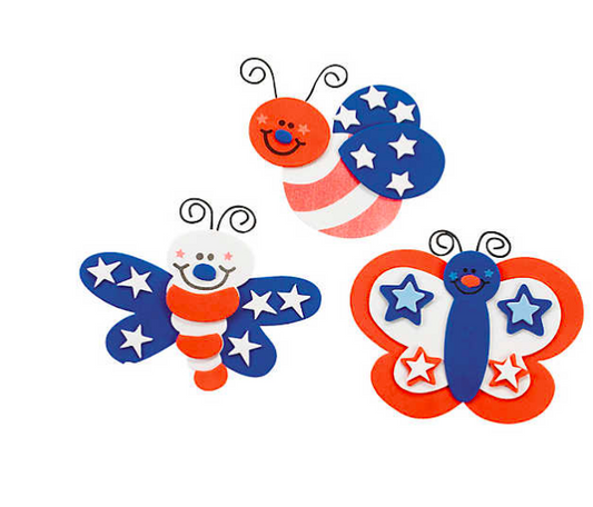 Patriotic Bug Magnet Craft Kit