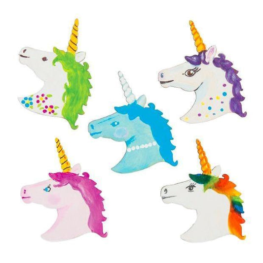 DIY Wooden Unicorn Heads (12 Pack) - EconoCrafts
