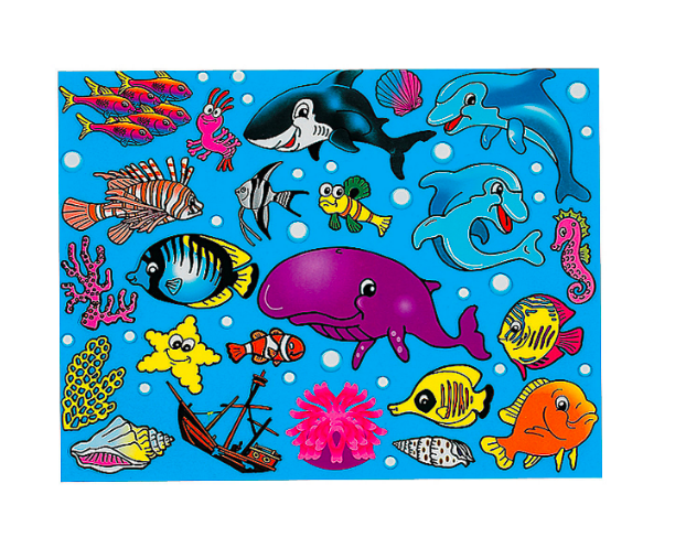 Aquarium Stickers Scenes 