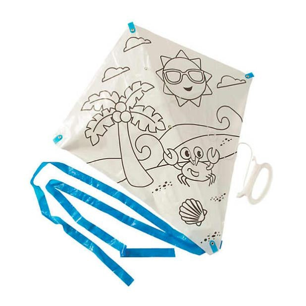 Color Your Own Beach Kites