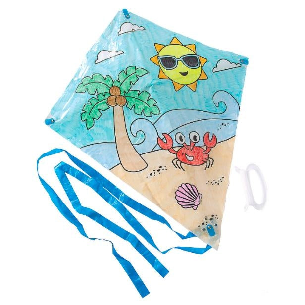 Color Your Own Beach Kites