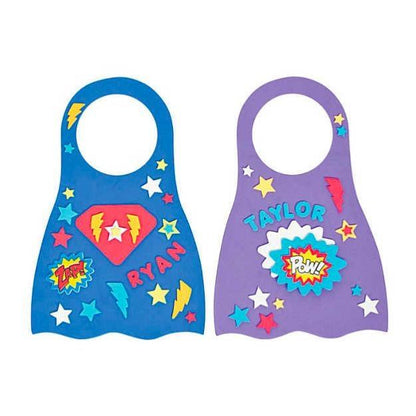Superhero Doorknob Hanger Craft (24 Pack) - EconoCrafts