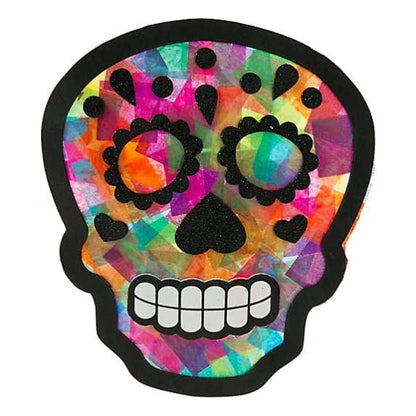 Sugar Skull Tissue Paper Sign Craft Kit (12 Pack) - EconoCrafts