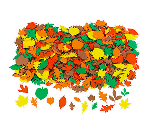 Foam Fall Leaf Stickers (500 Pack) - EconoCrafts