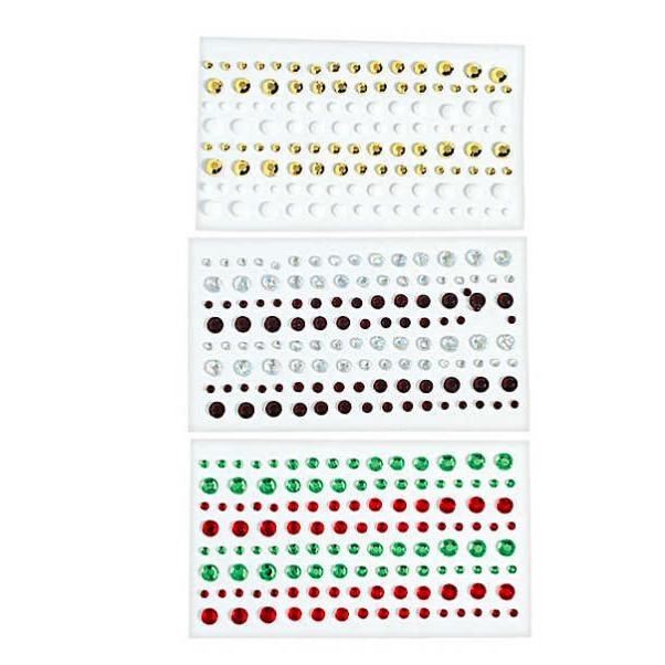 Self-Adhesive Christmas Pearl Jewels (360 Pack) - EconoCrafts
