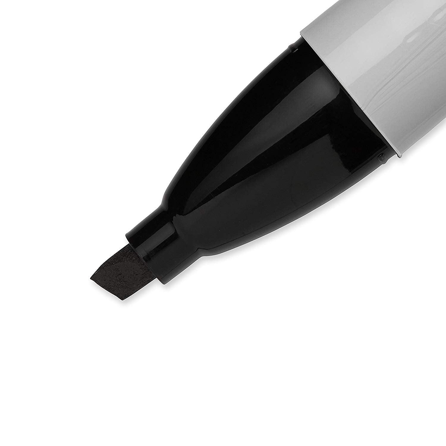Sharpie Chisel Tip Markers - Black (12 Pack) - EconoCrafts