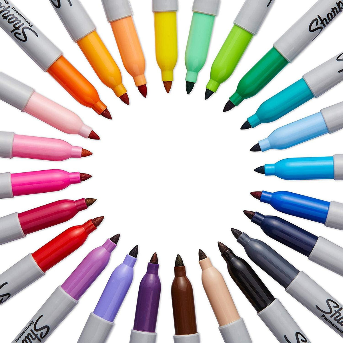 Sharpie Fine Point Markers - Assorted Colors (24 Pack) – EconoCrafts