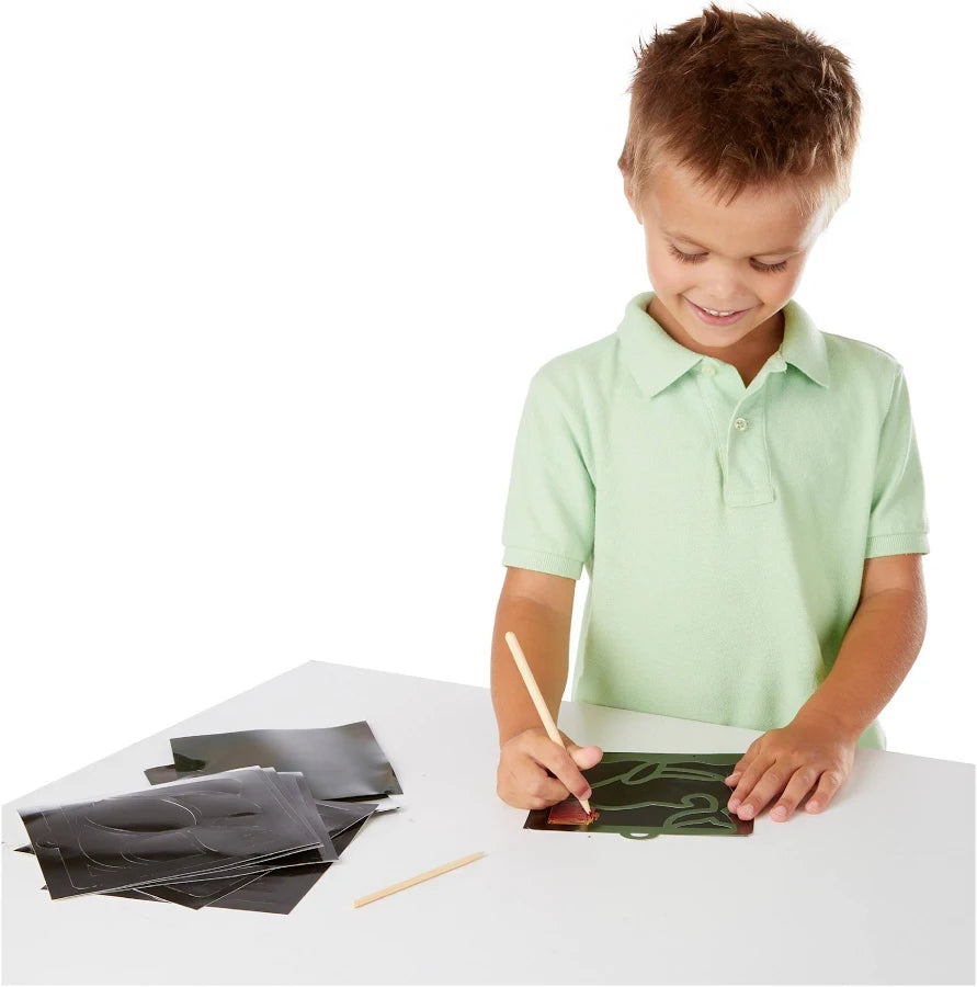 Melissa & Doug Deluxe Light Catcher Scratch Art Set