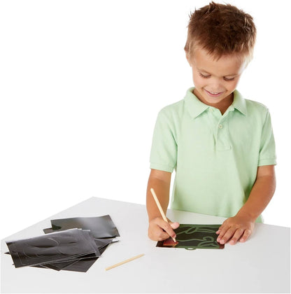 Melissa & Doug Deluxe Light Catcher Scratch Art Set