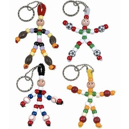 Sports People Key-Chains (48 Pack) - EconoCrafts