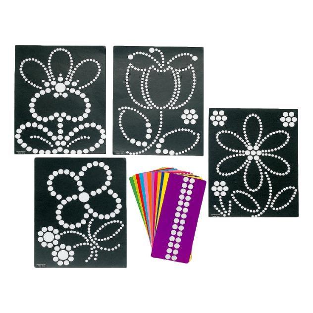 Spring Flowers Sticker Dot Art (12 Pack) - EconoCrafts