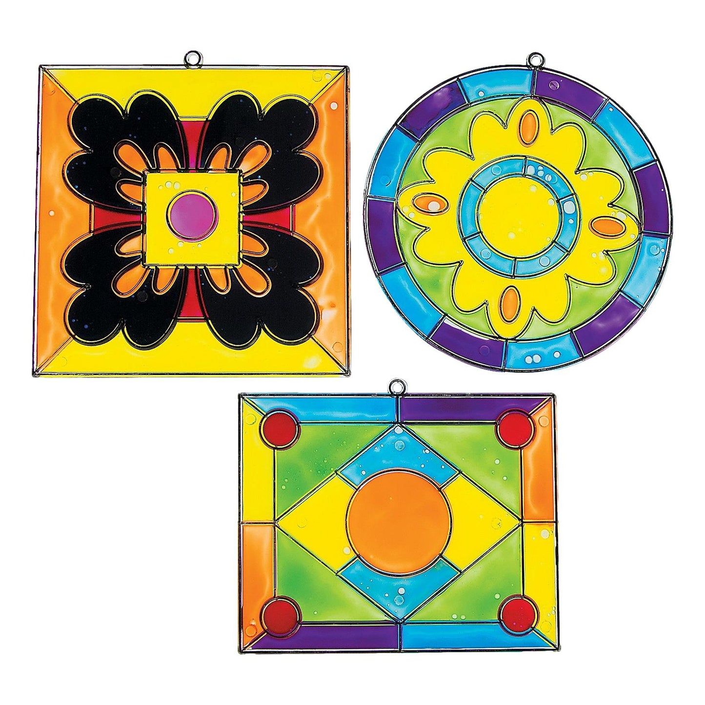 Stained Glass Suncatchers (12 Pack)