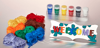 Stitching Welcome Sign - Each - EconoCrafts