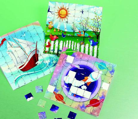 Sticker Puzzle Space Scenes (12 Pack) - EconoCrafts