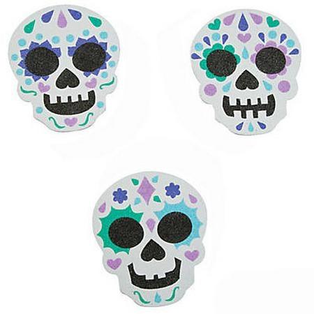 Sugar Skull Sand Art Pictures (12 Pack) - EconoCrafts