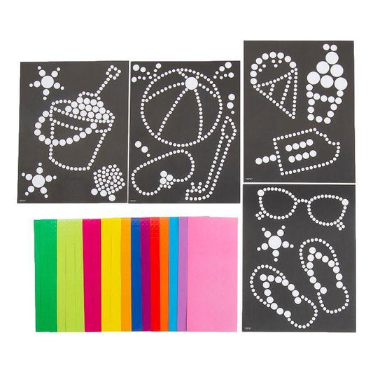 Summertime Dot Sticker Art (12 Pack) - EconoCrafts