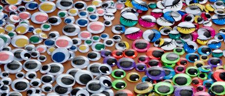 Colored Googly Eyes - 7 mm (144 Pack) - EconoCrafts