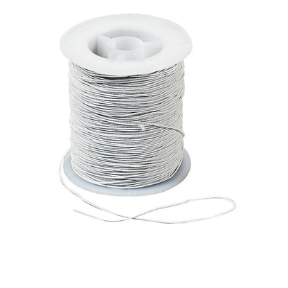 Thin White Elastic Cording - .7 mm x 100 yd - EconoCrafts