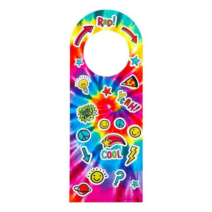 Tie-Dye Doorknob Hanger Sticker Scenes (12 Pack) - EconoCrafts