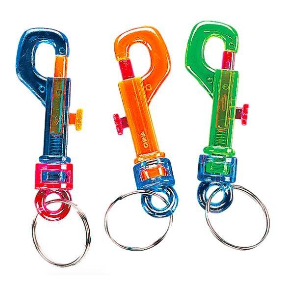 Transparent Clip Key-Chains (36 Pack) - EconoCrafts