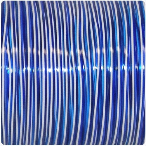 Treslace Rexlace Plastic Lacing clear blue/white/clear purple