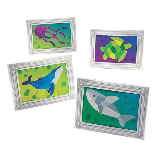 DIY Under the Sea Mosaic Sticker Scenes (12 Pack)