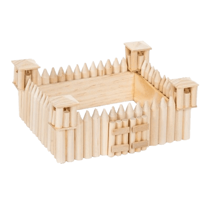 Wood Model Kit - Old West Fort (6 Pack) - EconoCrafts