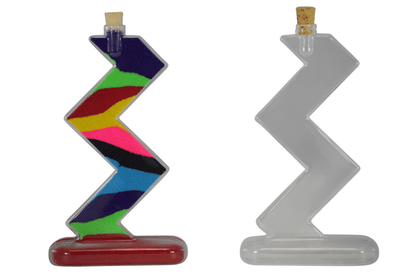 Zig Zag Sand Art Bottles (6 Pack) - EconoCrafts